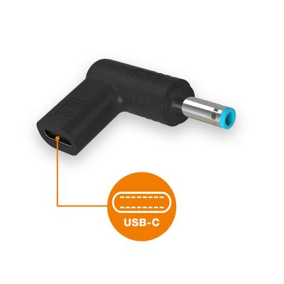 USB-C napájecí redukce 4.5*3.0mm pro notebooky HP