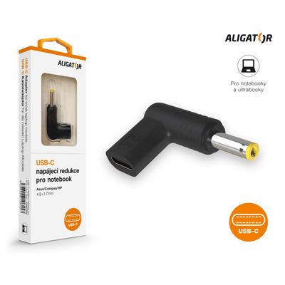 USB-C napájecí redukce 4.8*1.7mm pro notebooky Asus/Compaq/HP