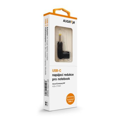 USB-C napájecí redukce 4.8*1.7mm pro notebooky Asus/Compaq/HP