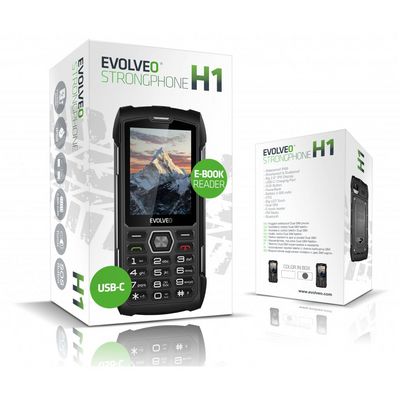 EVOLVEO StrongPhone H1 černo-stříbrný