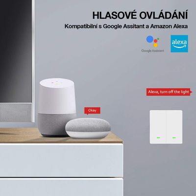 EVOLVEO WiFi Single Switch - chytrý vypínač