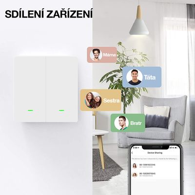 EVOLVEO WiFi Single Switch - chytrý vypínač