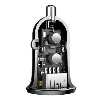 Autonabíječka Baseus Grain Pro 2x USB 4.8A (černá)