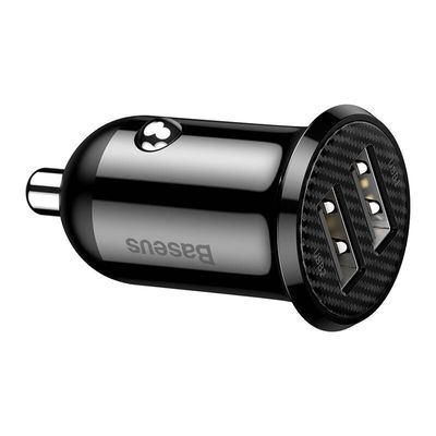 Autonabíječka Baseus Grain Pro 2x USB 4.8A (černá)
