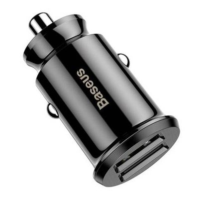 Autonabíječka Baseus Grain 2x USB 5V 3.1A (černá)