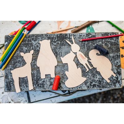 BeWooden Maluj a obkresluj - Lišárna
