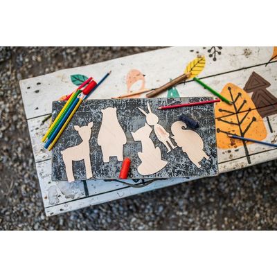BeWooden Maluj a obkresluj - Lišárna