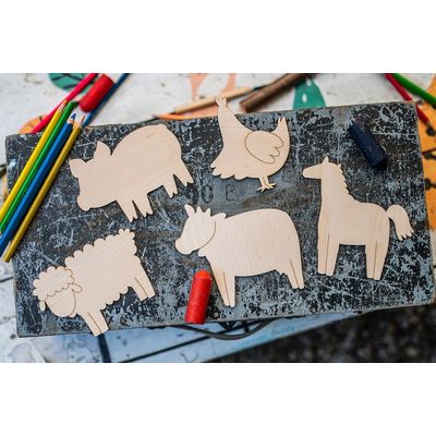 BeWooden Maluj a obkresluj - Farma
