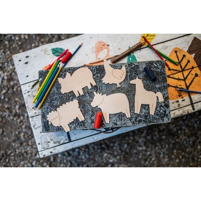 BeWooden Maluj a obkresluj - Farma