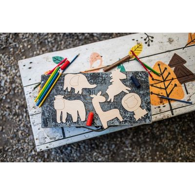 BeWooden Maluj a obkresluj - Divočina