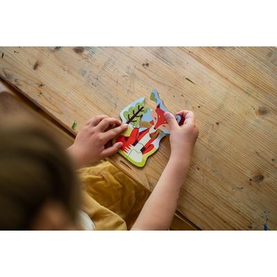 BeWooden 4 sady Puzzle 2,3,4,5 - Lišárna