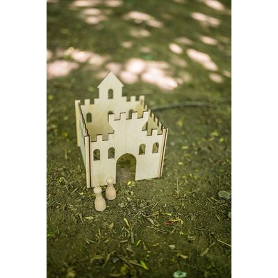 BeWooden Dřevěný Panáčkův hrad 1kk