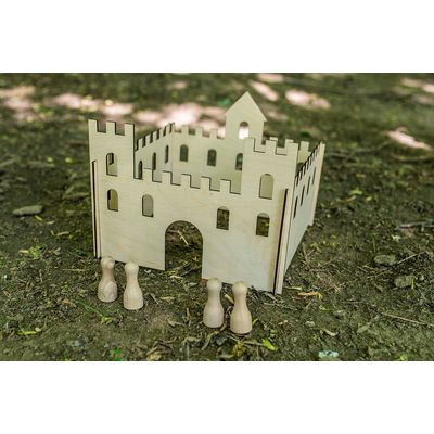 BeWooden Dřevěný hrad Panáčkovo království