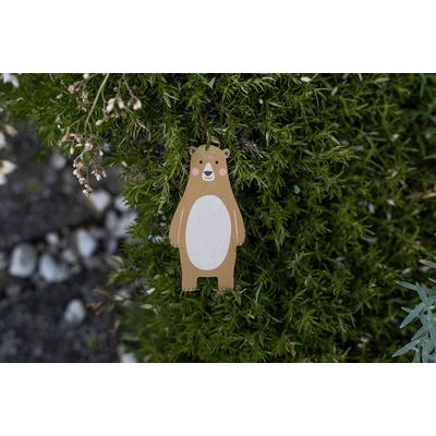 BeWooden Dřevěná magnetka méďa Péťa