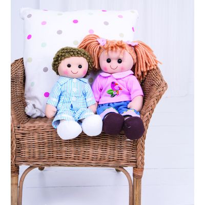 Bigjigs Toys Látková panenka Arthur 34 cm