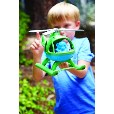 Green Toys Vrtulník zelený
