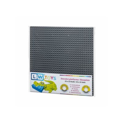 L-W Toys Základová deska 32x32 tmavě šedá