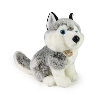 Rappa Plyšový pes husky sedící 30 cm ECO-FRIENDLY