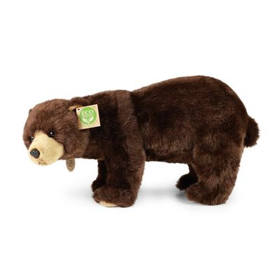 Rappa Plyšový medvěd hnědý stojící 40 cm ECO-FRIENDLY