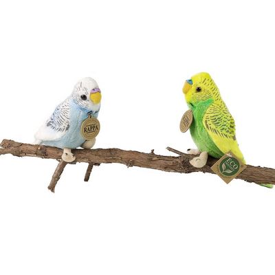 Rappa Plyšová andulka vlnkovaná 12 cm ECO-FRIENDLY sada 2 ks