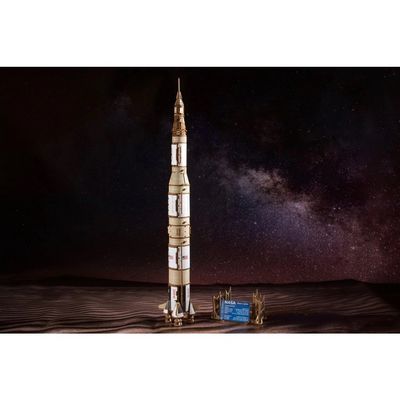 Ugears 3D dřevěné mechanické puzzle NASA, Saturn V