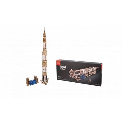 Ugears 3D dřevěné mechanické puzzle NASA, Saturn V