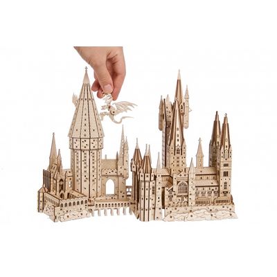 Ugears 3D dřevěné mechanické puzzle Hrad Bradavice, Harry Potter