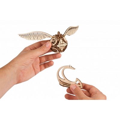 Ugears 3D dřevěné mechanické puzzle Zlatonka, Harry Potter