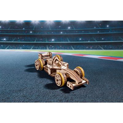 Ugears 3D dřevěné mechanické puzzle Compact Racer