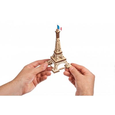 Ugears 3D dřevěné mechanické puzzle Eiffelova věž