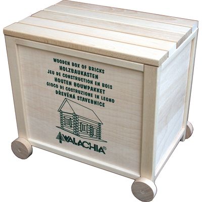Walachia Dřevěná skládací stavebnice Construct easy box 138 dílů