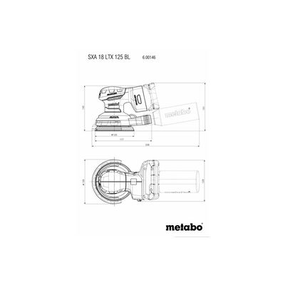 Metabo SXA 18 LTX 125 BL metaBOX 215 (600146840)