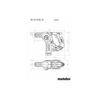 Metabo BH 18 LTX BL 16, bez aku (600324850)