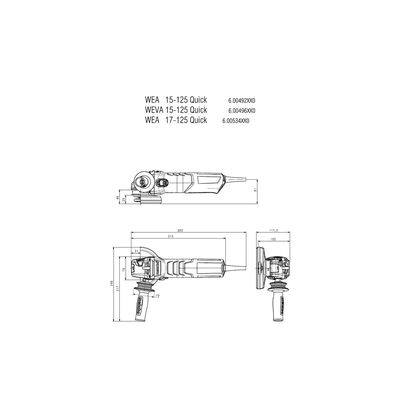 Metabo W 15-125 QUICK (600496000)