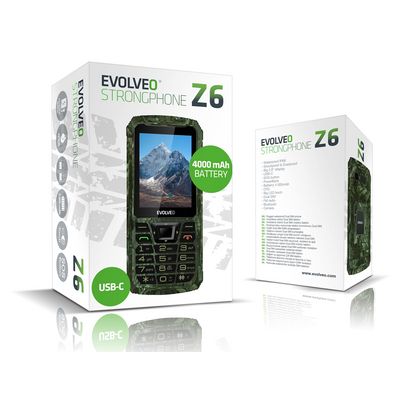 EVOLVEO StrongPhone Z6 lovecká kamufláž