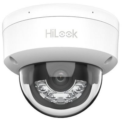 HiLook Powered by HIKVISION IP kamera IPC-D180HA-LU/ Dome/ 8Mpix/ 2.8mm/ Smart Hybrid Light/ Motion detection 2.0/ IP67/ IK08/ LED