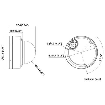 HiLook Powered by HIKVISION IP kamera IPC-D180HA-LU/ Dome/ 8Mpix/ 2.8mm/ Smart Hybrid Light/ Motion detection 2.0/ IP67/ IK08/ LED