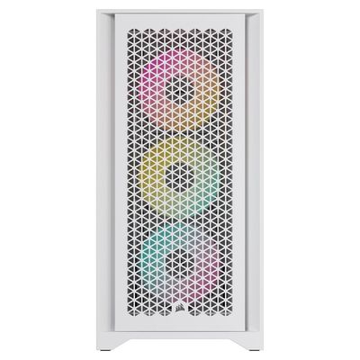 CORSAIR iCUE 4000D RGB AIRFLOW, bílá