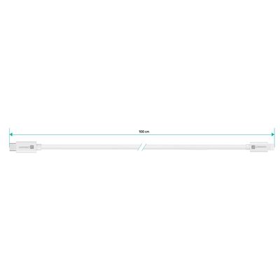 CONNECT IT Wirez USB-C -> Lightning, 27 W, 1 m, bílá