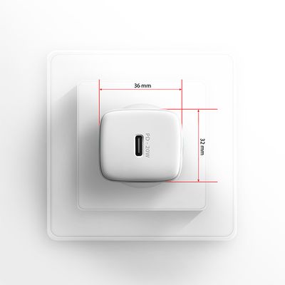 AXAGON ACU-PD20W, nabíječka do sítě 20W, 1x port USB-C, PD3.0/PPS/QC4+/AFC/Apple, bílá