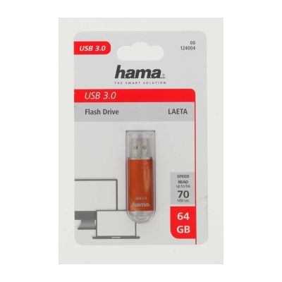 Hama FlashPen Laeta, USB 3.0, 64 GB, 40 MB/s, hnědá