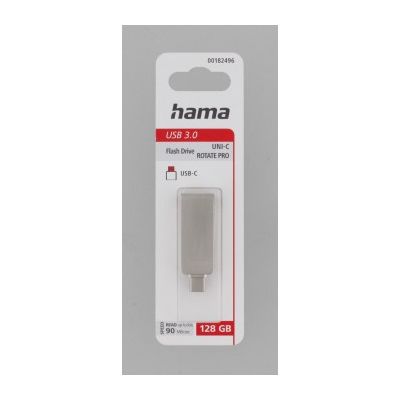 Hama USB flash disk Uni-C Rotate Pro, USB-C 3.1, 128 GB, 70 MB/s