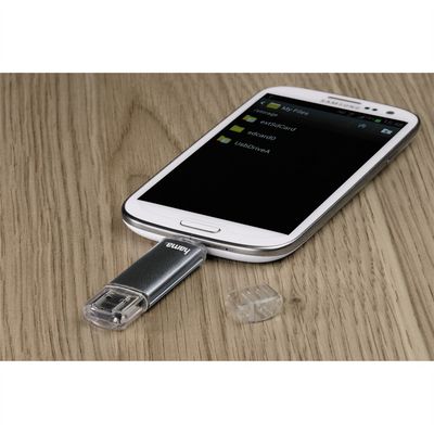 Hama flashPen Laeta Twin 32 GB 10 MB/s, šedá