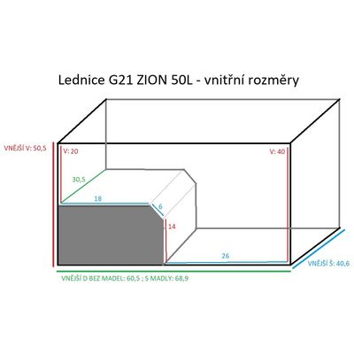 DTM G21 Autochladnička Zion 50 l kompresorová