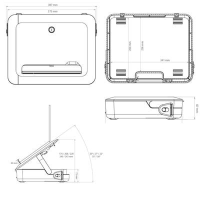 Fellowes BREYTA Kufřík a podložka pod notebook černý