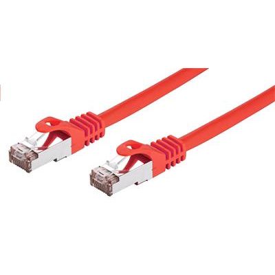 Kabel C-TECH patch cord Cat6, FTP, červený, 0,25m