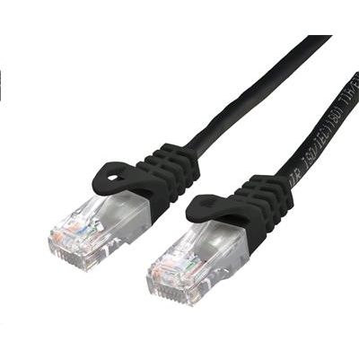 Kabel C-TECH patch cord Cat6, UTP, černý, 2m