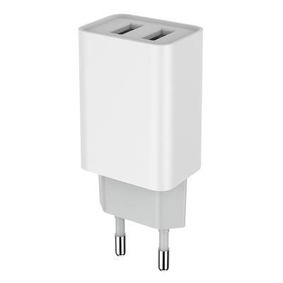 ColorWay 2x USB/ síťová nabíječka/ 10W/ 100V-240V/ Bílá