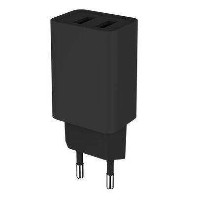 ColorWay 2x USB/ síťová nabíječka/ 10W/ 100V-240V/ Černá