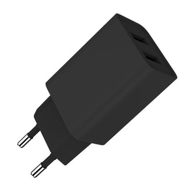 ColorWay 2x USB/ síťová nabíječka/ 10W/ 100V-240V/ Černá